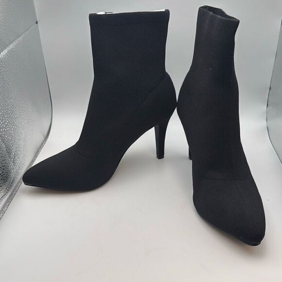 CUSHIONAIRE Women's Gipsee Stretch Knit Heel SIZE 7 BLACK NEW - Picture 5 of 7